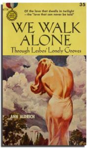 We Walk Alone by Ann Aldrich, 1958 Gold Medal mass market paperback