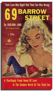 69 Barrow Street by Sheldon Lord, 1958 Midwood mass market paperback
