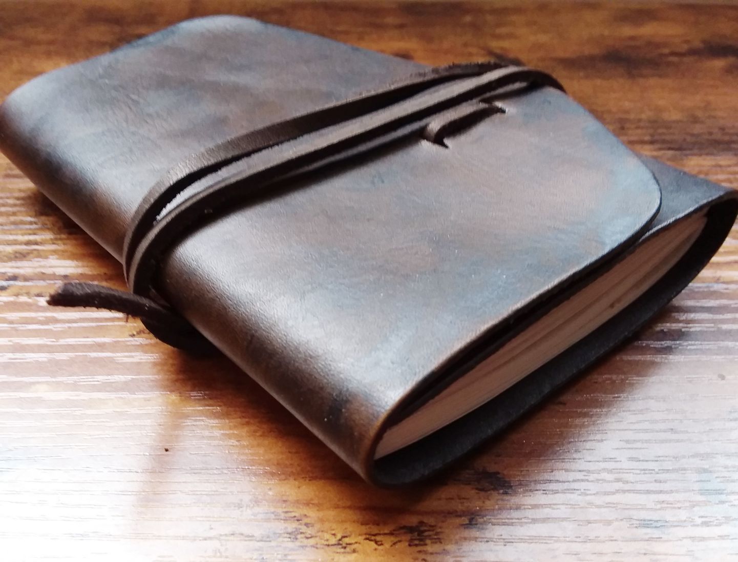 Handmade leather notebook