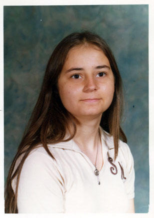 picture from high school of blogger